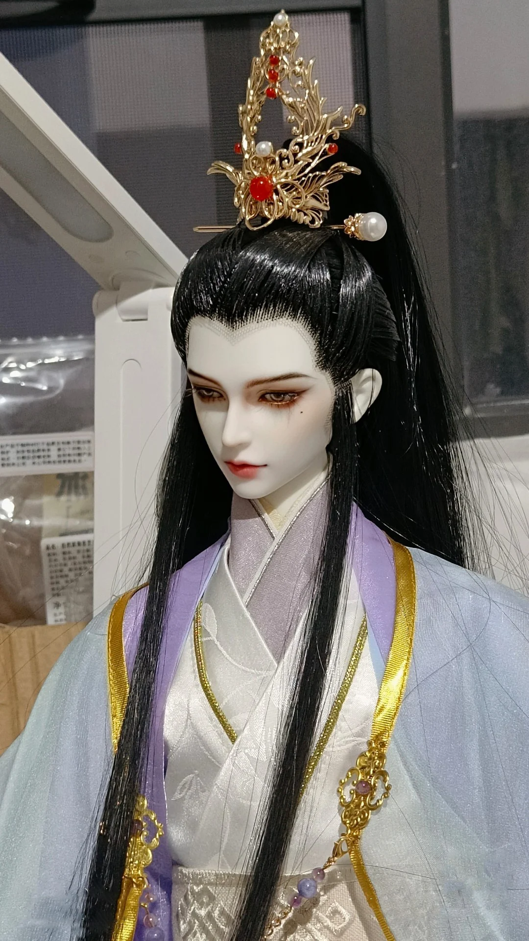 1/3 Scale Ancient Costume BJD Wig Doll Accessories Hanfu Antique Style Hair Retro Samurai Wigs For BJD/SD SD13 SSDF Uncle C1863
