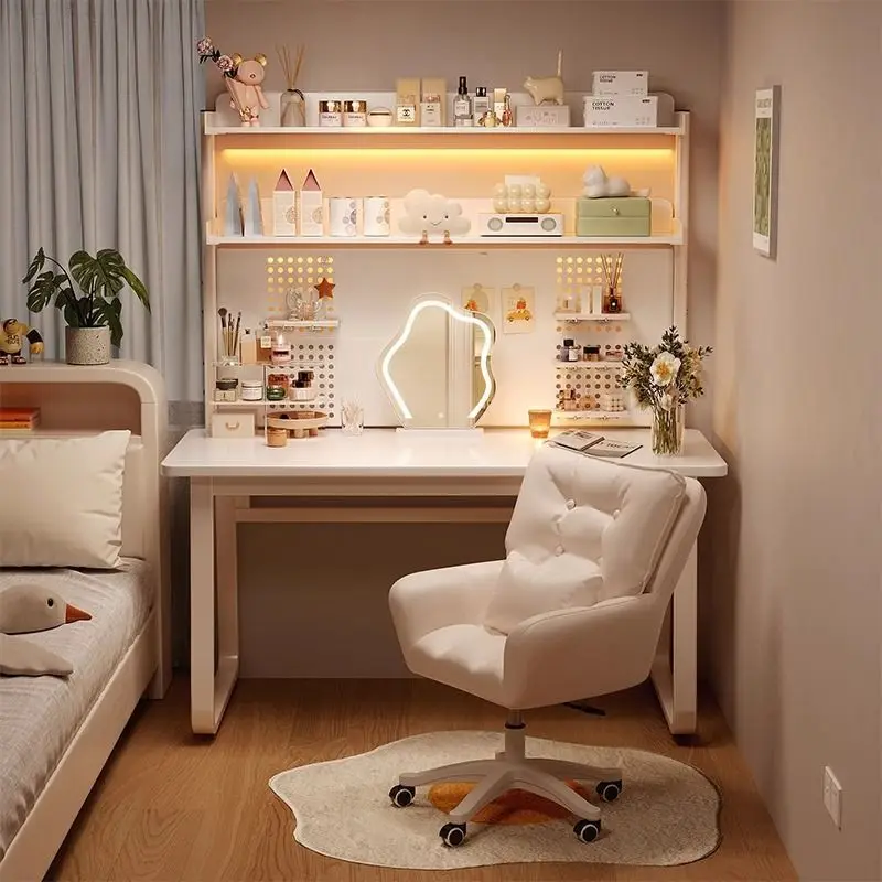 

two-in-one wrought iron dresser desk integrated simple modern masterbedroom girlsbedroom computer table