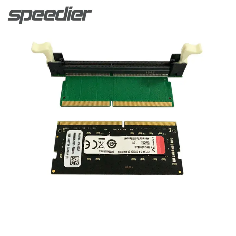 DDR4 Right Angle Adapter DDR4 Mainboard Notebook Laptop Forward Reverse Gold-Plated 260pin Memory Protection Slot Converter Card