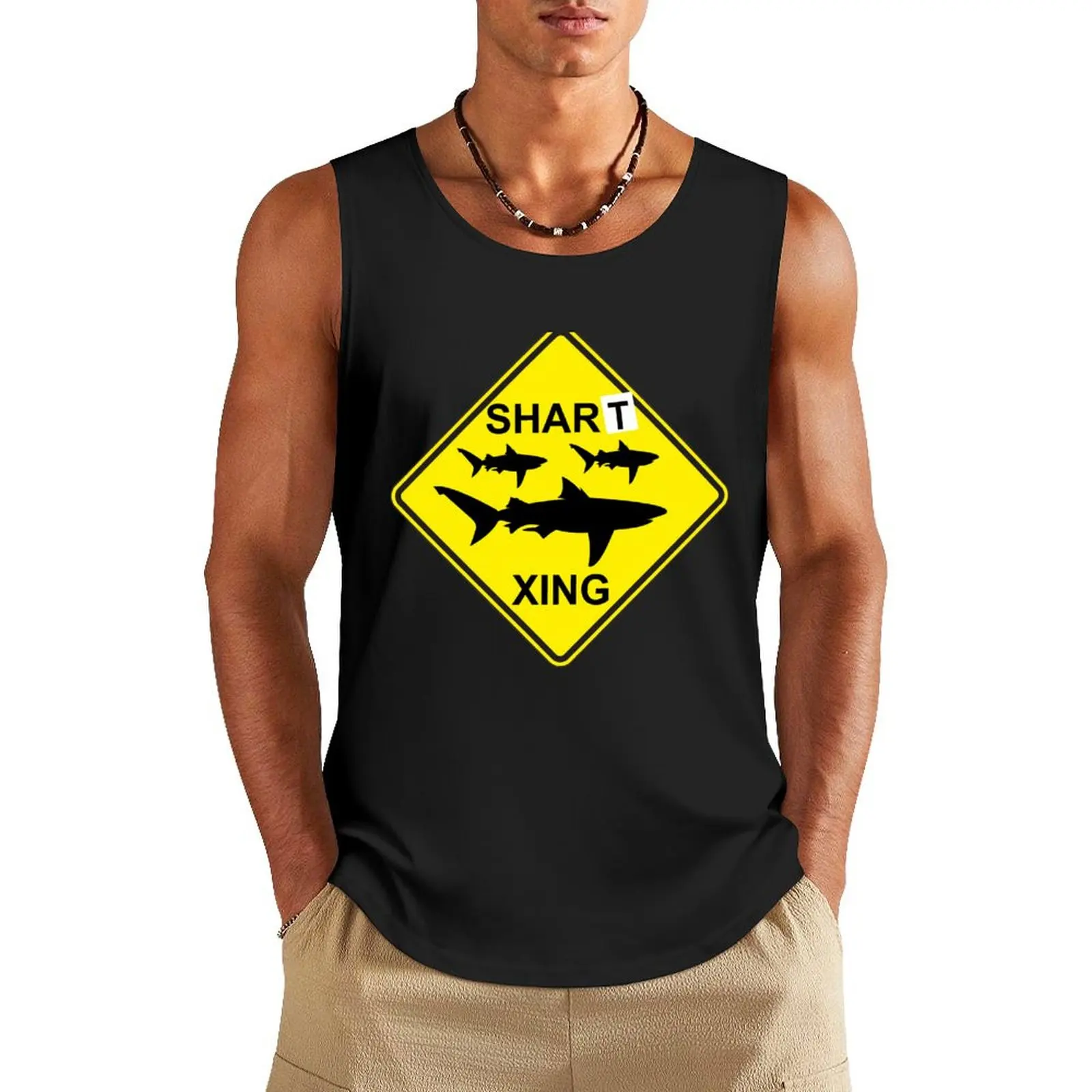 Workaholics - Shart Xing Tank Top sports clothes for men bodybuilding man sleeveless gym shirts male anime gym