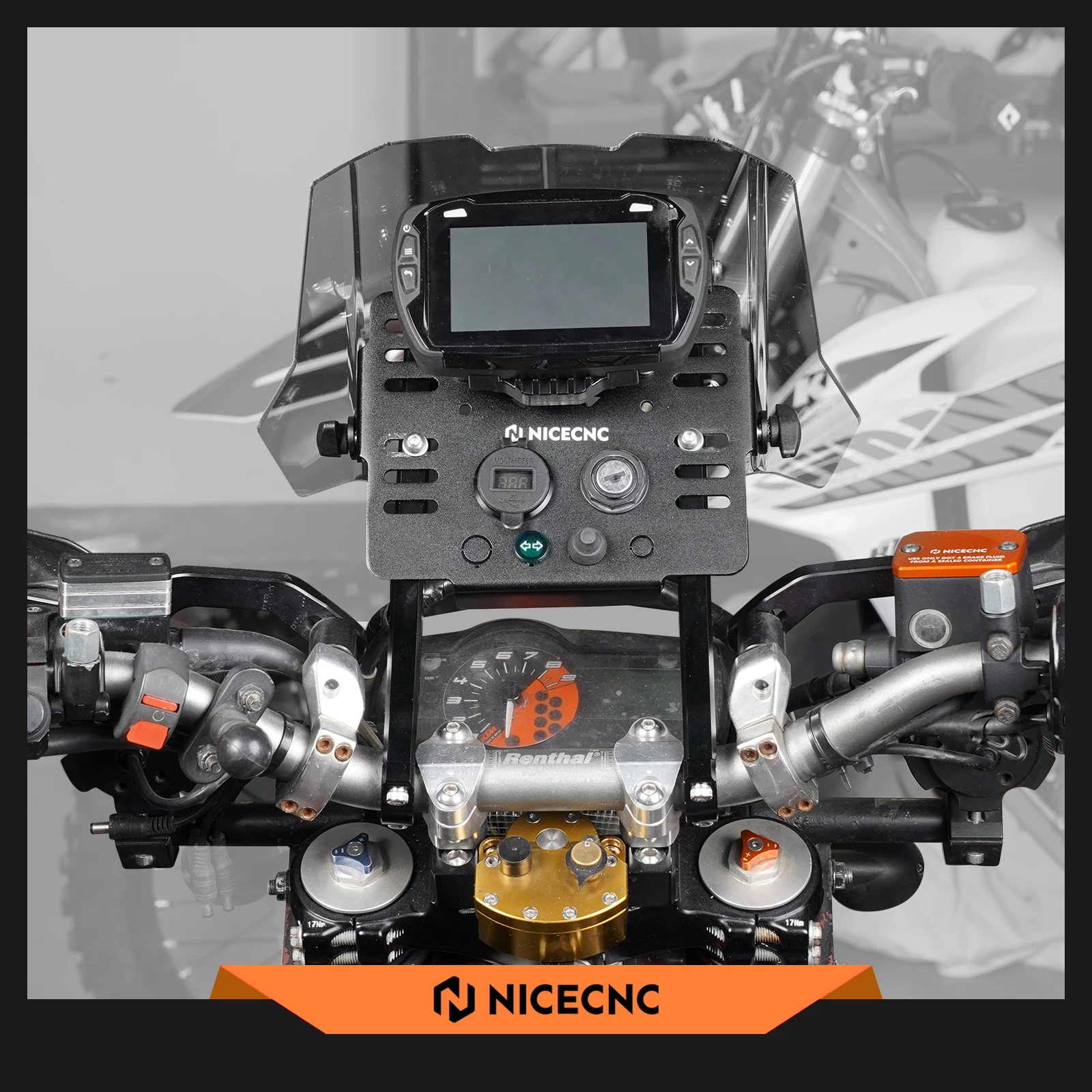 2025 2024 For KTM EXC 300 EXC-F 350 Husqvarna TE 300 FE 450 GasGas EC 300 Beta RR 125 RR 300 GPS Mount Bracket Mini Fairing Kit