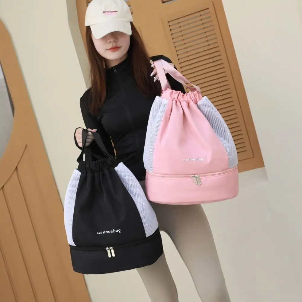 Mode Oxford cordon sac à dos décontracté Cinch chaîne sport sac de sport séparation sèche et humide léger Fitness sac hommes