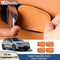 Linnunu Fit for Leapmotor C10 2025 2024 2026 Car Interior Door Handle Bowl Cover Decorative Sticker Automotive Interior Supplies