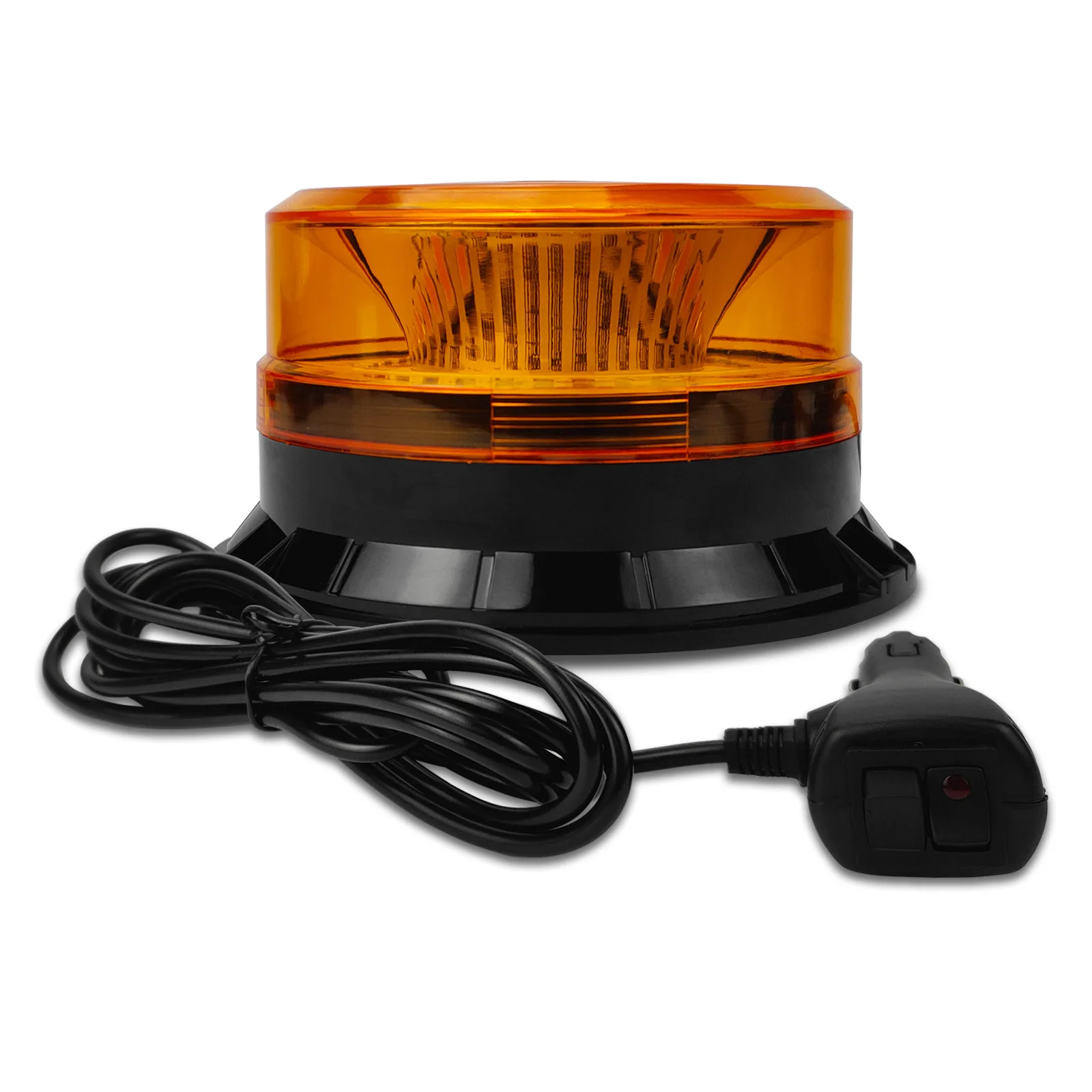 LED Strobe Beacon Warning Light Magnetic Installation Waterproof Emergency Flashing Signal Lamp for Car Truck School Bus