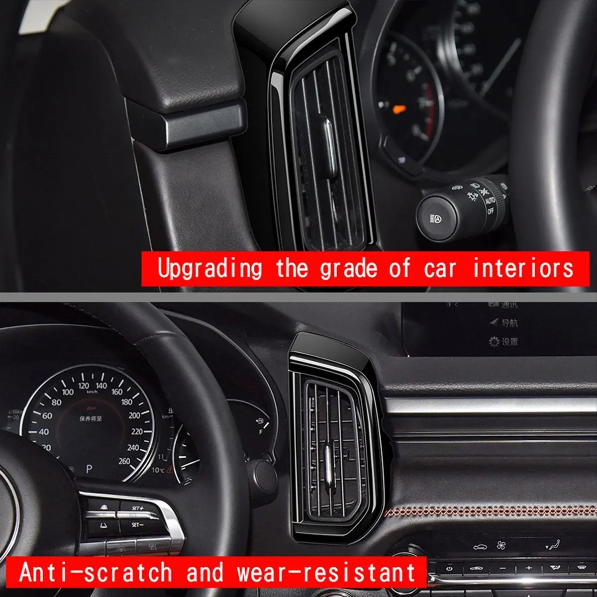 Super Sale Car Dashboard Air Outlet Frame Cover Air Conditioner Vent Grille Cover Trim for Mazda CX50 CX-50 2023 2024 LHD B