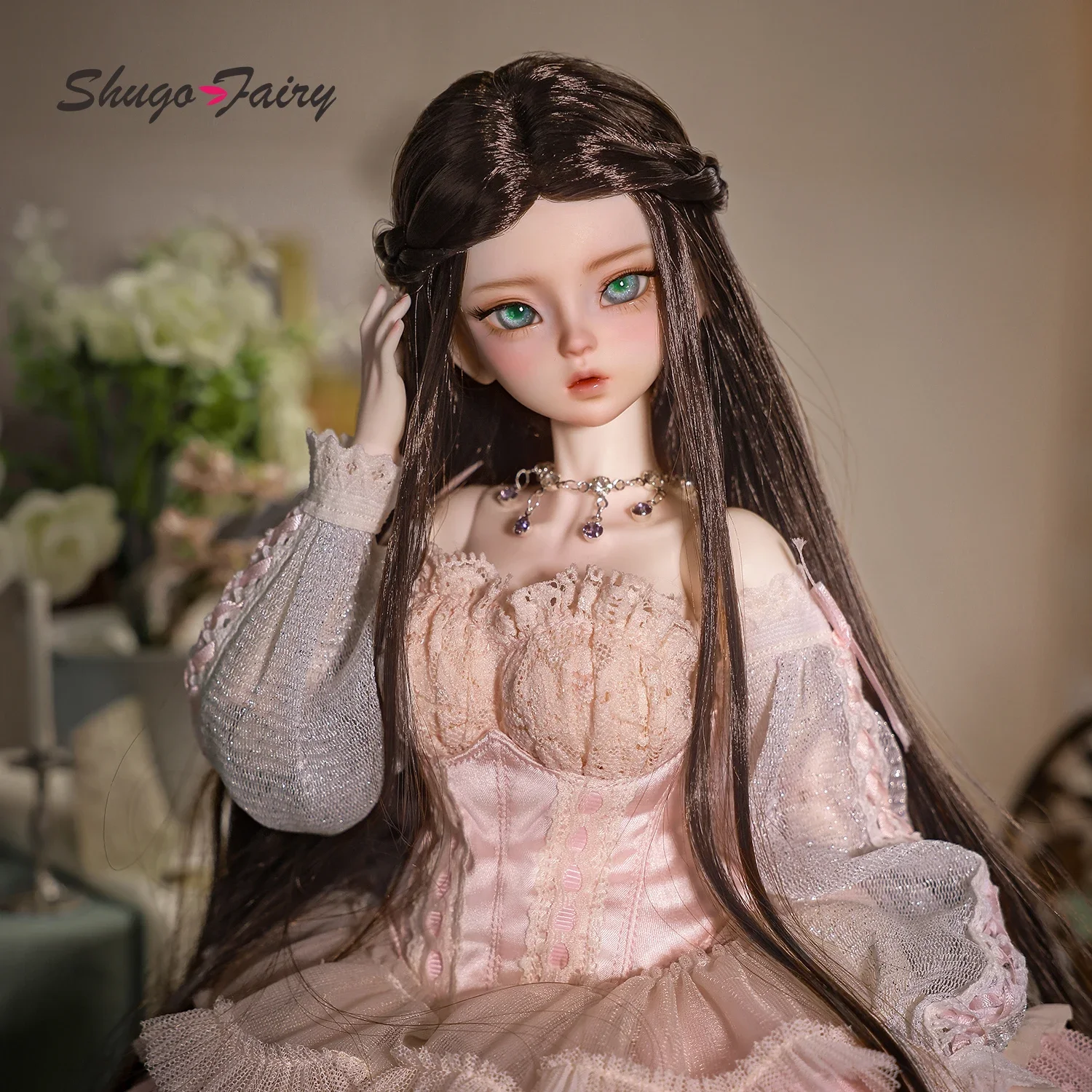 ShugaFairy 조안 BJD 인형 1/4, 큰 가슴 빈티지 공주 스타일, 클래식 엘레강스 소녀 관절 바디 이동식 BJD 인형 풀세트, 선주문