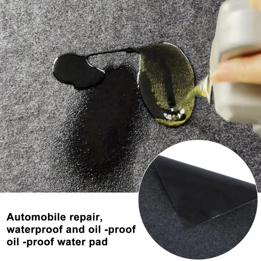 Rectangle Garage Floor Mat For Under Car Dark Grey Garage Flooring Rug Motorcycle Oil Spill Mat Absorbent Oil Garage Mat