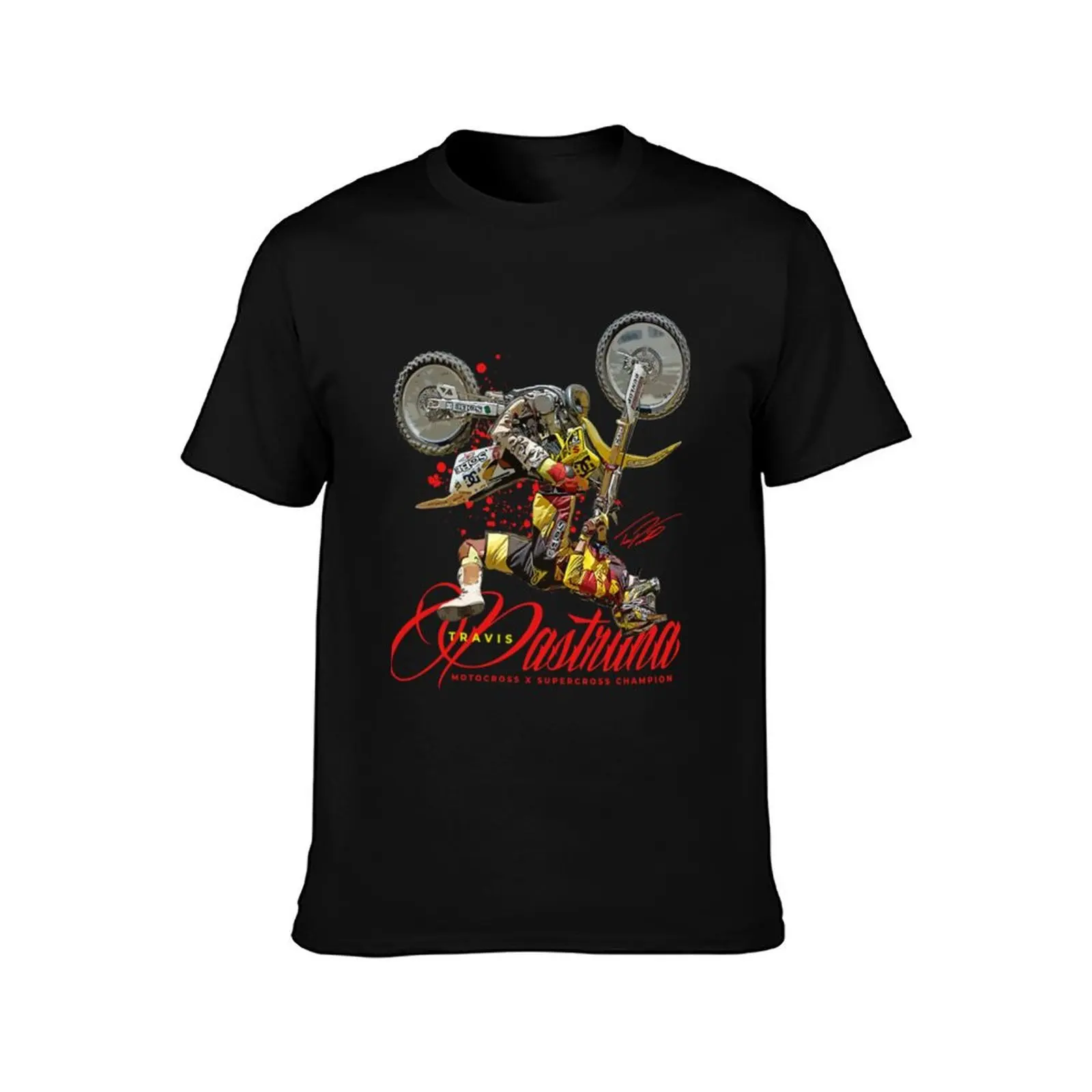 Travis Pastrana T-Shirt Basic Solid Color Short Sleeve T-Shirt
