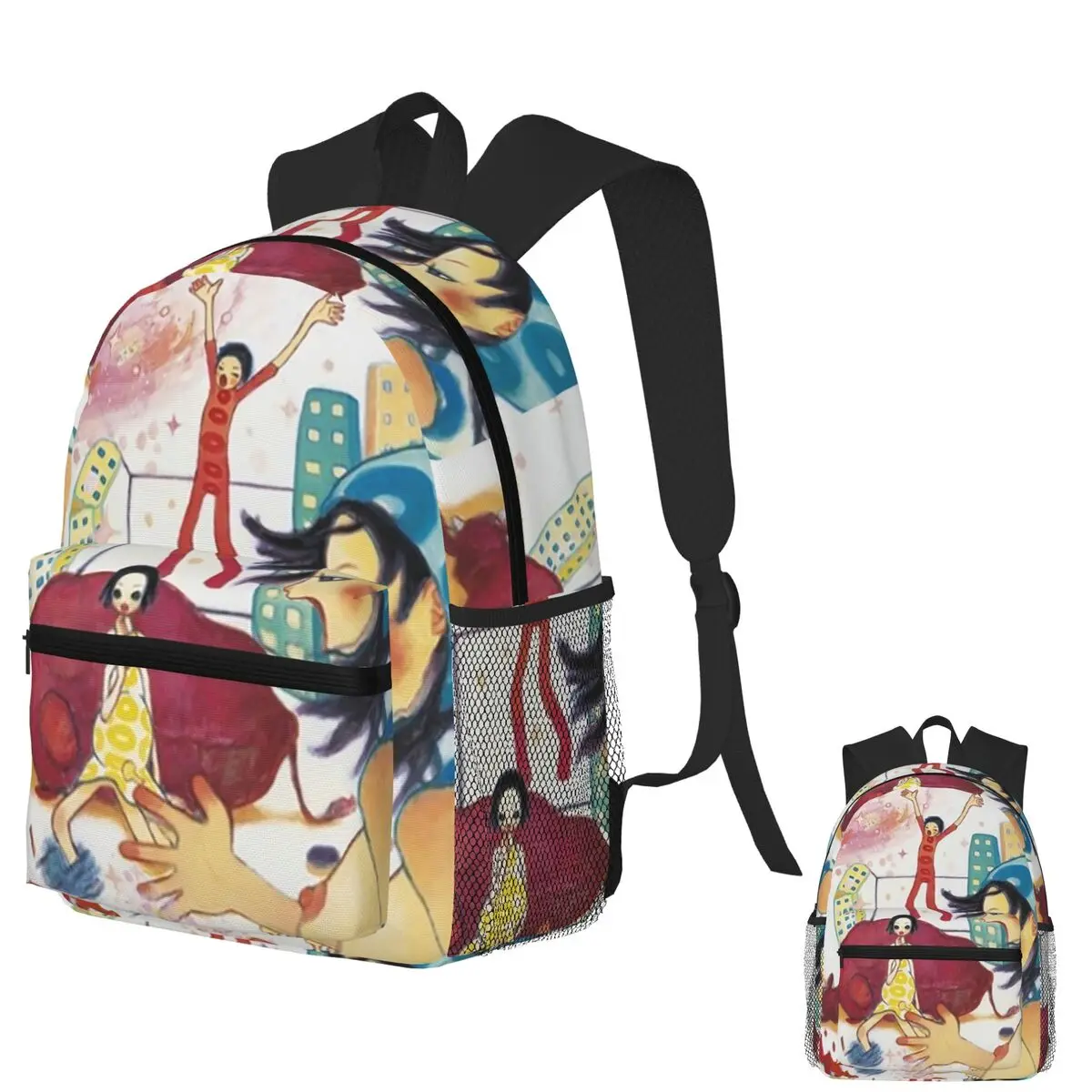

Aya Takano Student Backpack School Bag Hiking Travel Daypack for Men Women Fashion Bookbag Shoulder Bags