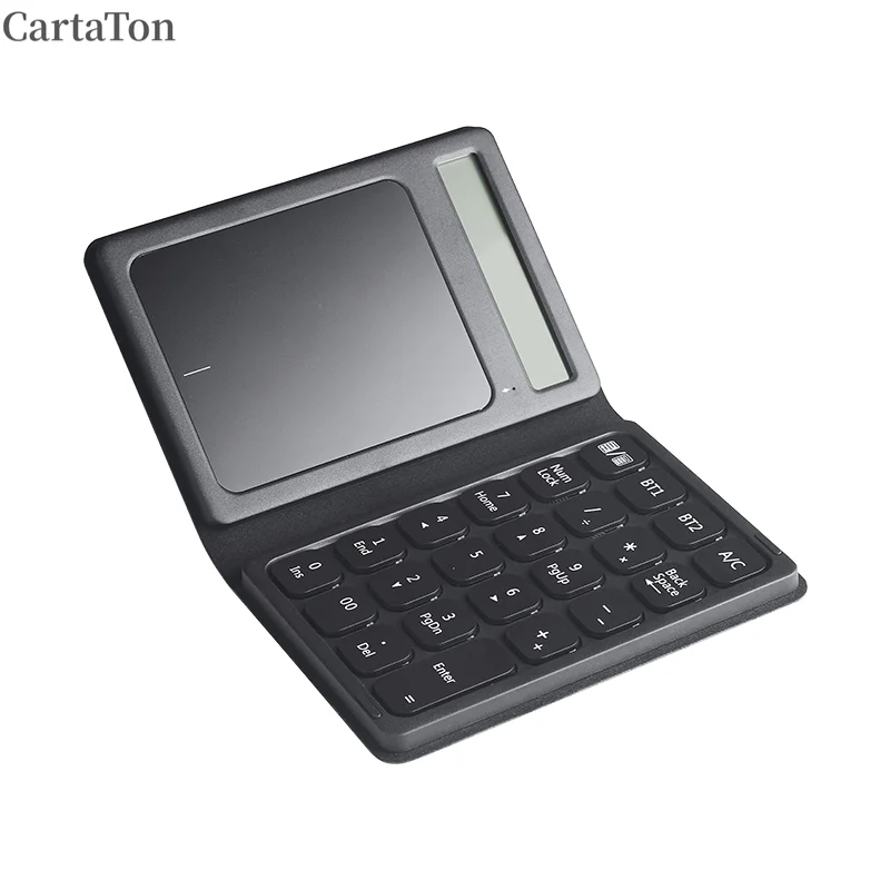 3 In1 Calculator Numeric Keypad Touchpad Leather Portable Numeric Keyboard Wireless Accounting  Mini Multifunctional Calculator