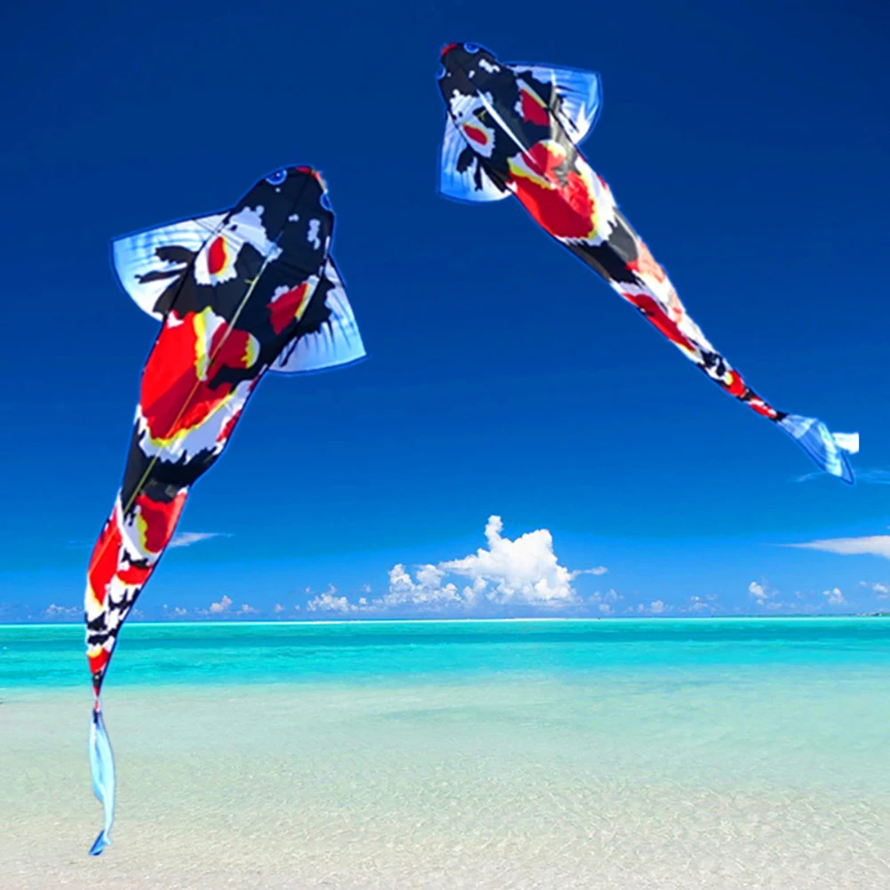 

3m/9.84ft Large Lucky Carp Kite Easy To Fly Goldfish Kite for Adults and Kids Light Wind Beach Outdoor Toy with Tail