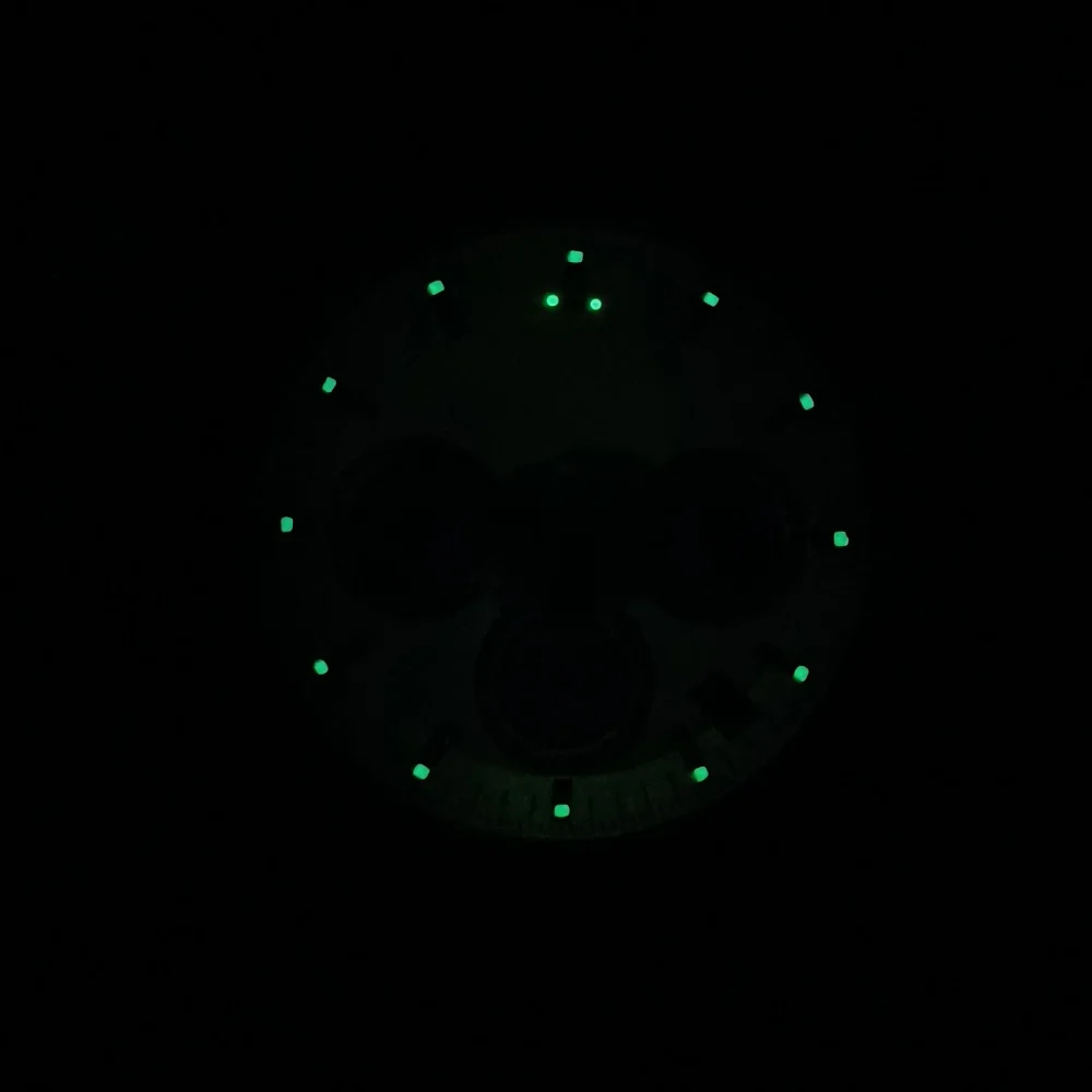 32.5MM Diameter Watch Dial Green Luminous  for VK63 Movement Accessories Watch Parts For Wristwatches