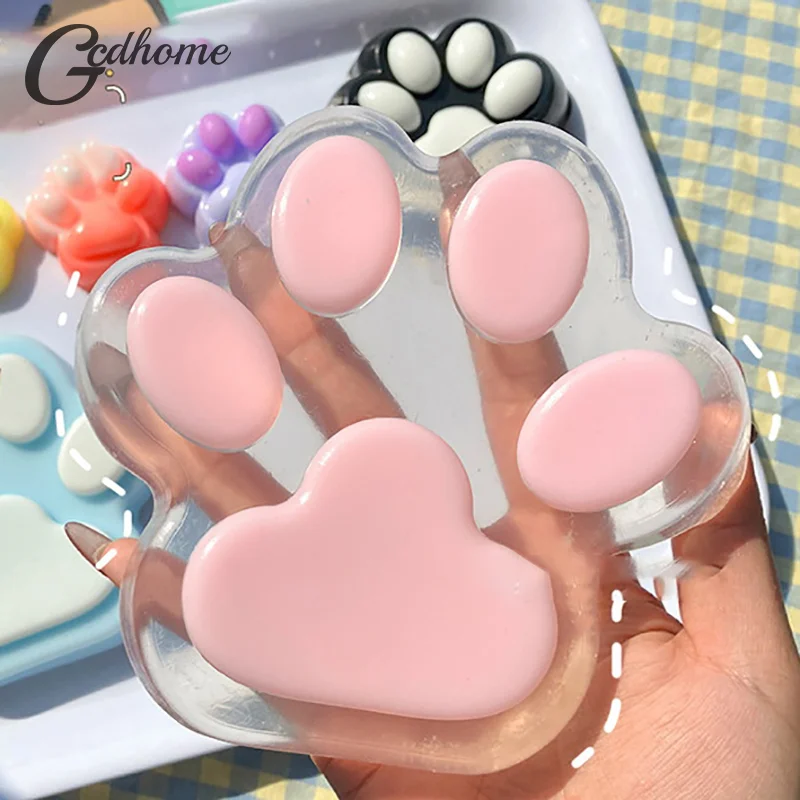 New Squeeze Super Large Cat Paw Cute Cat Foot Slow Rebound Soft Jelly Pinch Decompression Squeeze Toy Anti Stress Release Toys