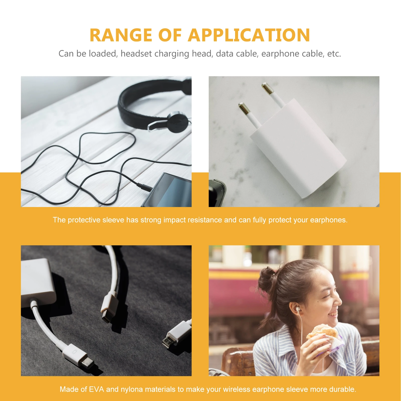 

Hard Drive Case Electronics Organizer Travel Cable Organizer Bag Tech Storage Bag For External Hard Drives Zipper Mesh Pocket