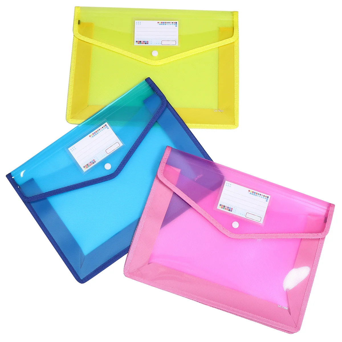 3 قطعة مجلد مستندات A4 حامل ملفات شفاف منظم تخزين مقاوم للماء ومقاوم للتمزق لمكتب الطلاب #5