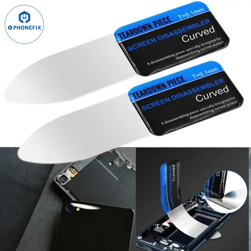 

1-5pcs Stainless Steel Blade Ultra-thin Curved LCD Screen Prying Card for Phone Tablet Screen Battery Frame Disassemble Opener