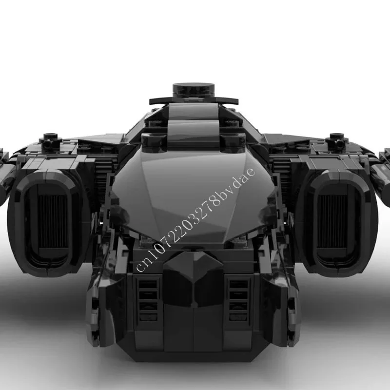 710PCS BAT Dark MOC Creative Street View ชุดบล็อกอาคารสถาปัตยกรรม DIY การศึกษาประกอบของเล่นของขวัญ