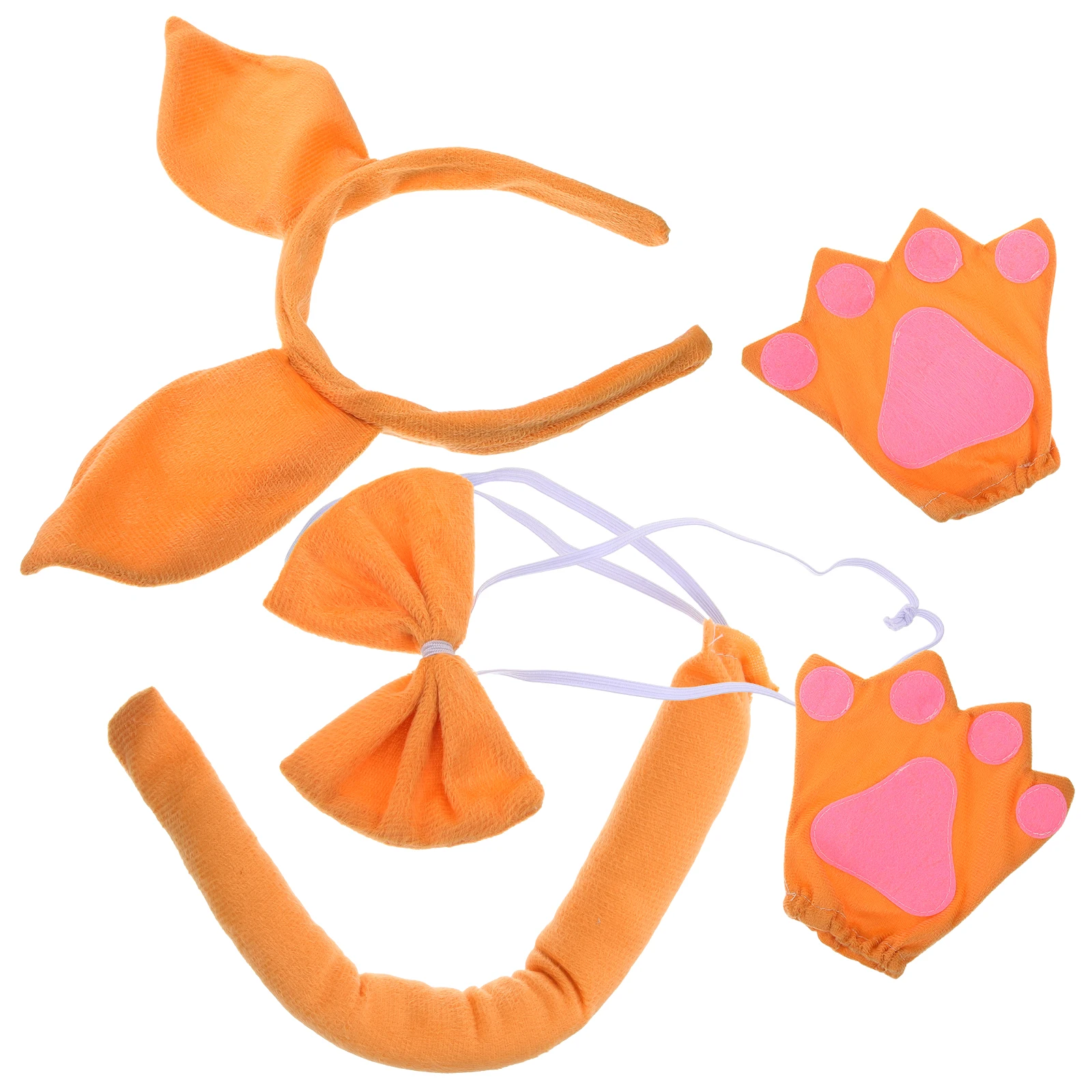 1 Zestaw Opaska na Głowę z Uszami Kangura, Uroczy Kostium Zwierzęcy dla Kobiet, Cosplay, Impreza, Odgrywanie Ról, Akcesoria do Występów Scenicznych z Ogonem