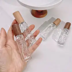 10ml 12ml Glass Spray Bottle Mini Travel Portable Perfume Bottle Liquid Sub-Bottling Fine Mist Spray Empty Cosmetic Organizer