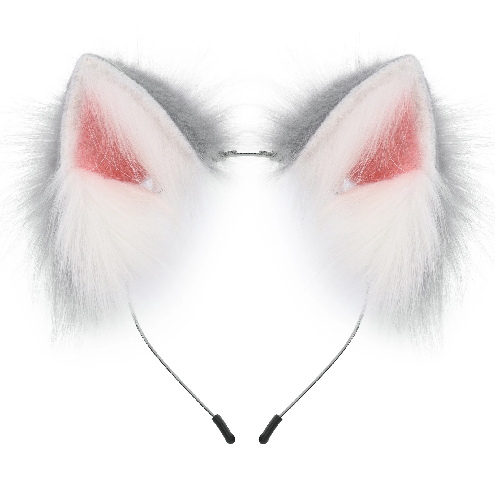 Handgefertigtes Stirnband aus Kunstfell mit Tierohren, pelzige Katze, Fuchsohren, Haarband, Kopfbedeckung, Kostümzubehör für Cosplay, Maskerade