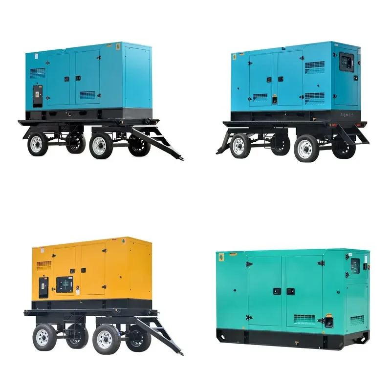 50hz Three Phase Water Cooled 90kw Silent Trailer Generator with Engine 6BT5.9-G2