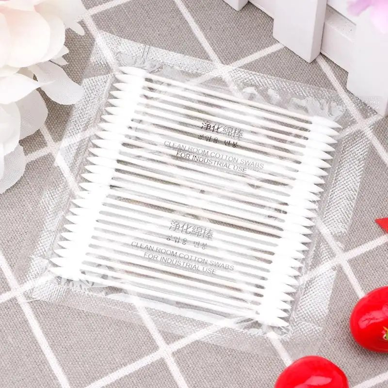 573A 25X Хлопковая одноразовая очистка палочек для порта заряда телефона.