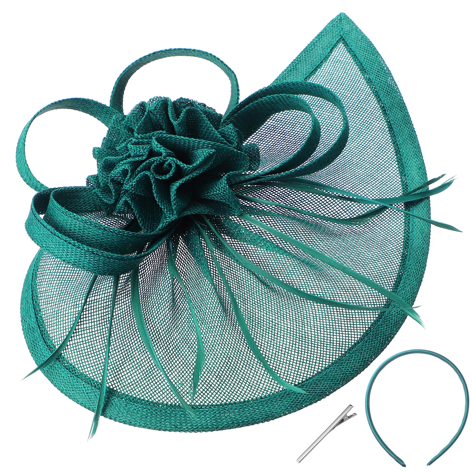 

Retro Mesh Bridal Fascinator Tops Hat Headband Wedding Evening Party Banquet Hair Accessory Tea Party Hats for Women