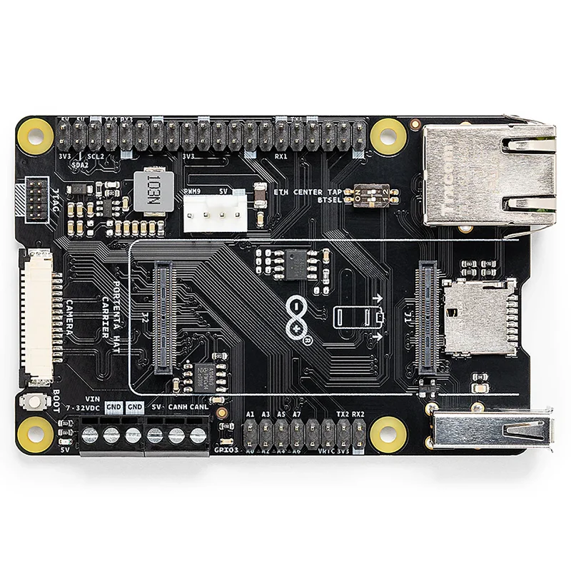 Arduino Portenta Hat Carrier ASX00049 Portenta H7 X8 C33 Аутентичный итальянский продукт Одноплатный компьютер для камеры