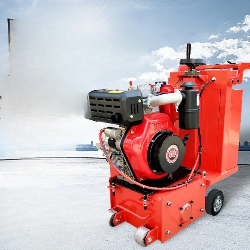 Concrete milling machine Pavement surface Asphalt hydraulic electric hair pulling and chiseling machine