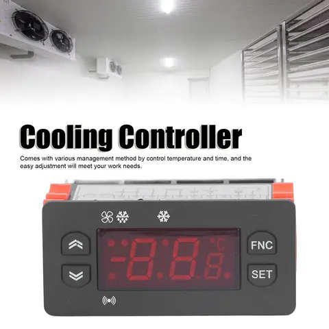 Temperature Controller Fahrenheit Celsius Switchable Digital Display NTC Sensor Thermostat 230V AC for Cooler Refrigerator