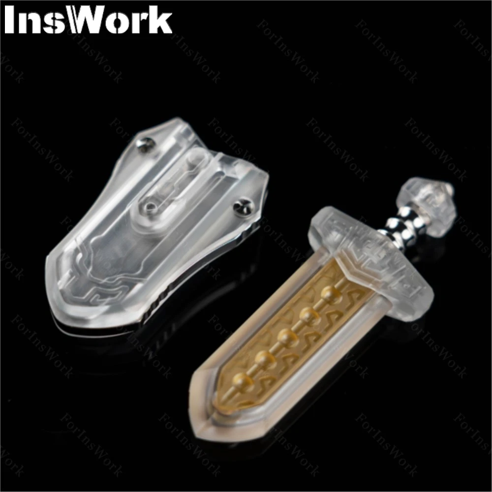 WANWU Spezielle Materialien Taia Schwert Öl Slick Zirkonium Mechanische Magnetische Push Slider Metall Spielzeug Dekompression Zappeln Spielzeug