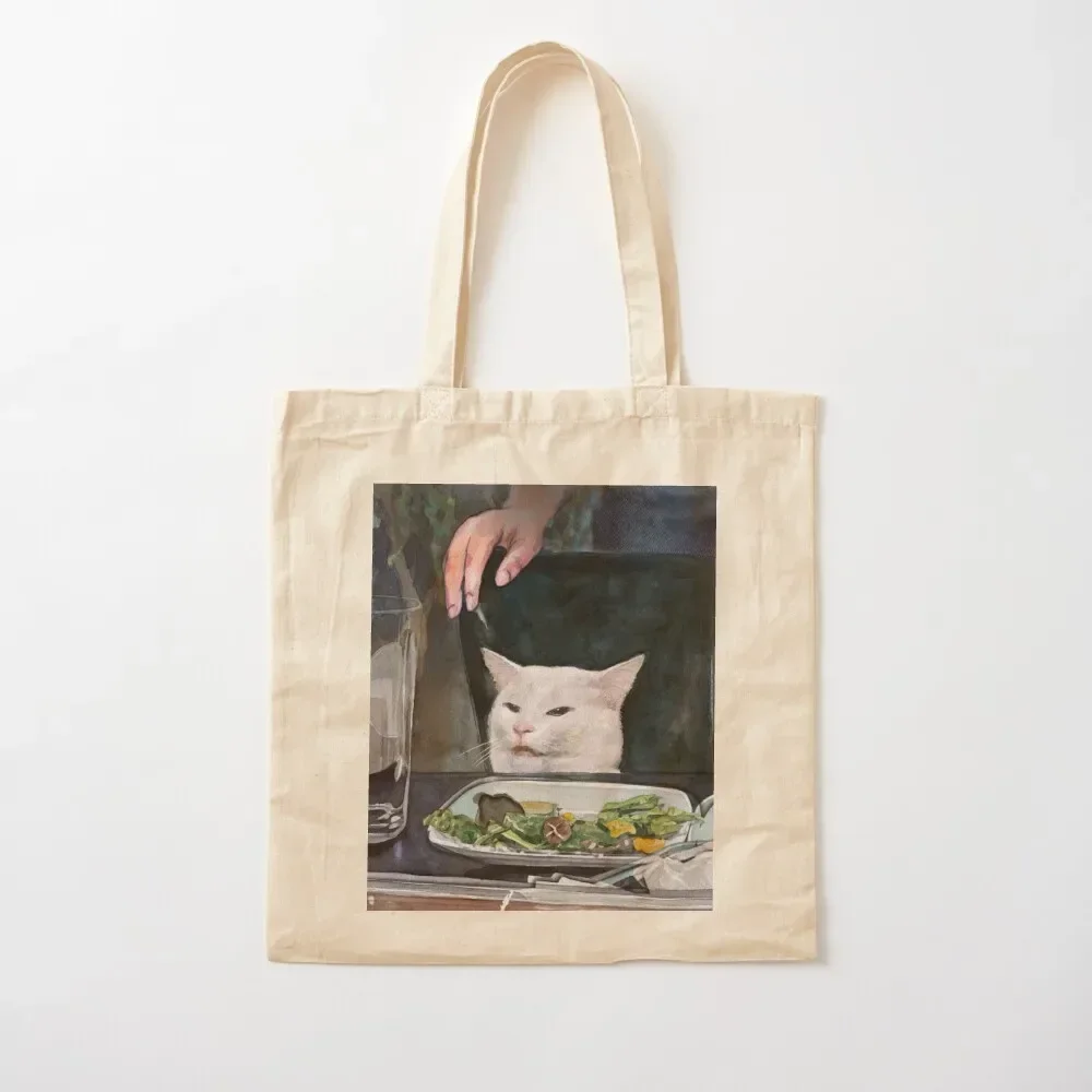 

Woman Yelling at Cat Meme-2 Tote Bag Big bag bags luxury women canvas shopping bag eco pack