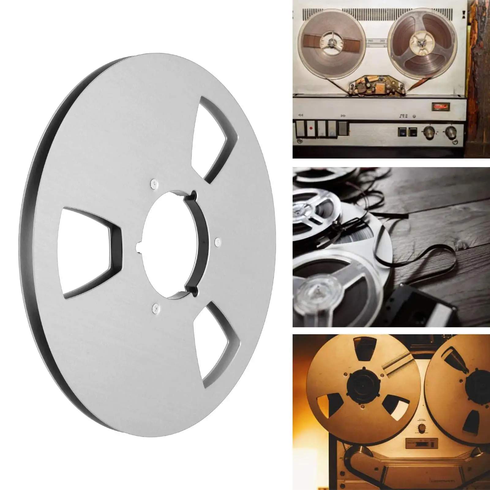 10.5-Inch Empty 1/4 Tape for reel - Enhance Sound Quality for reel -to for reel Players, 3-Hole Design image 4