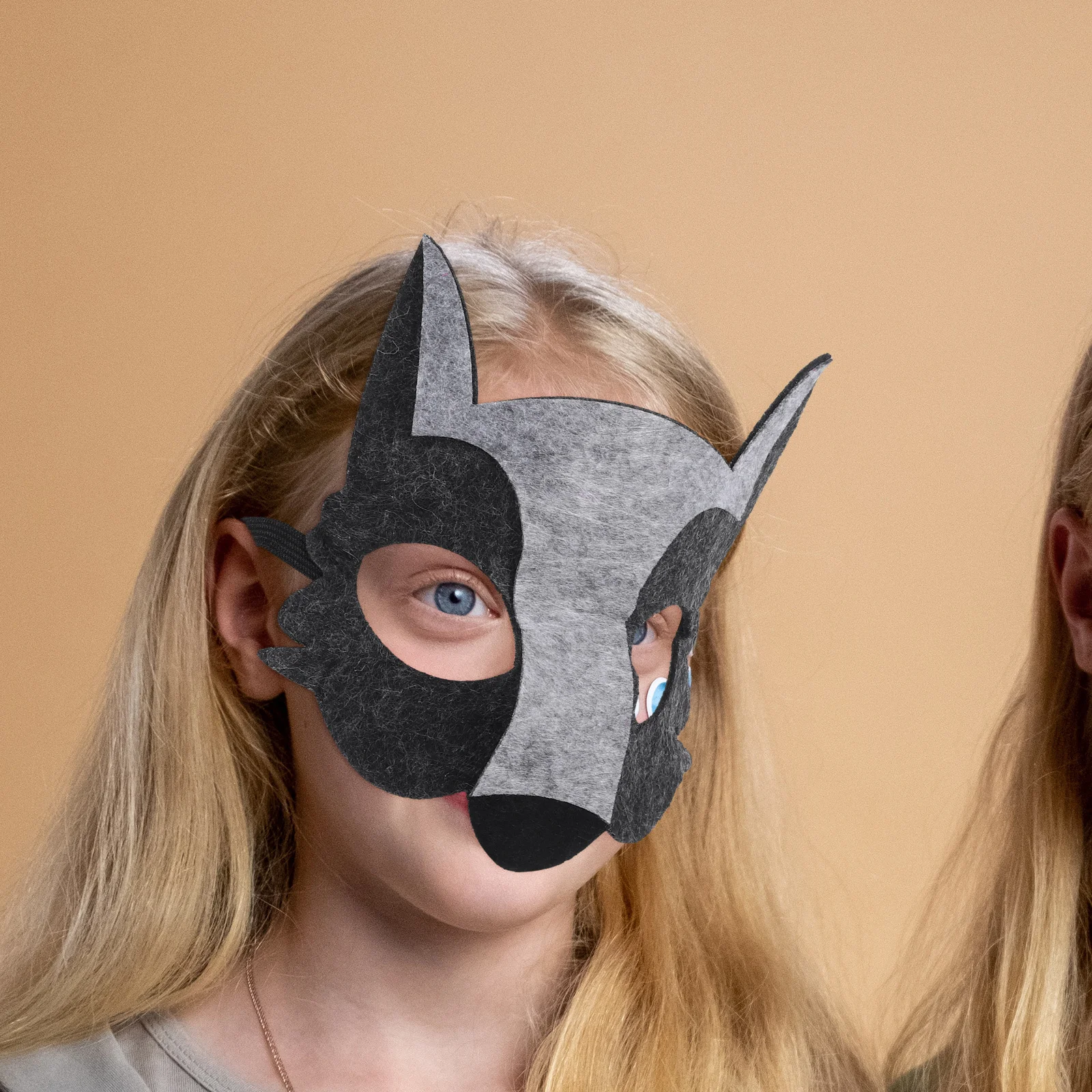 

2Pcs Cartoon Animal Masks Kids Role-Play Stage Performance Party Cosplay Mask Photo Props Unisex Animal Mask Photo Prop