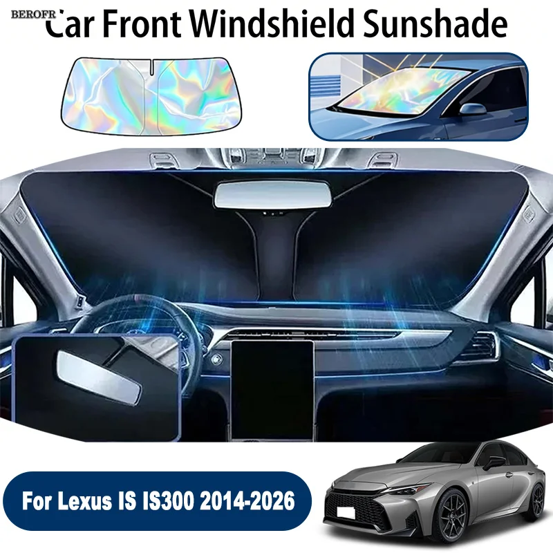 Windshield Sun Shade For Lexus IS IS300 2014-2026 Foldable UV Reflective Front Window Sun Protection Cover Accessories
