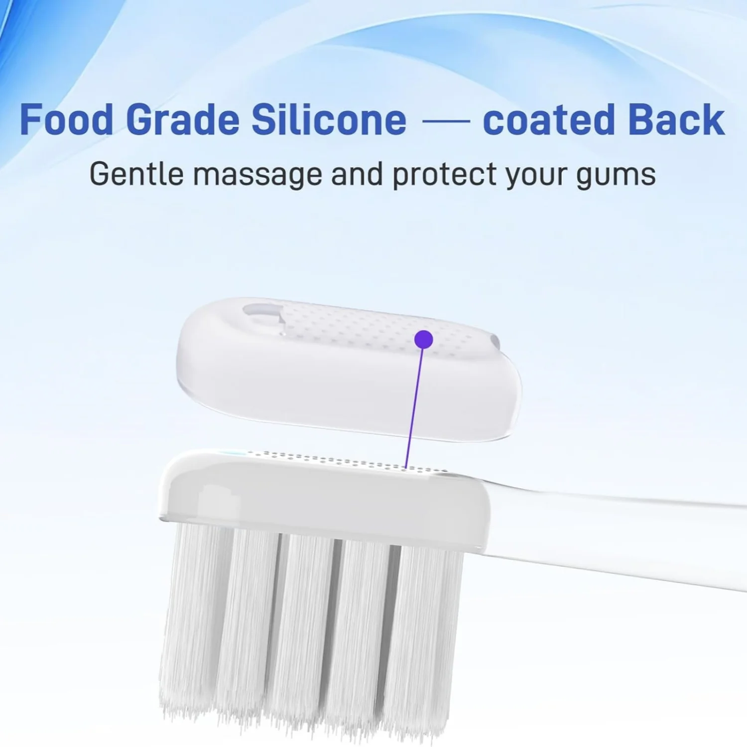 Picture 7: 10 Pcs/Pack Replacement Toothbrush Heads For Laifen Wave Electric Toothbrush, For Sensitive Gum Care , Transparent