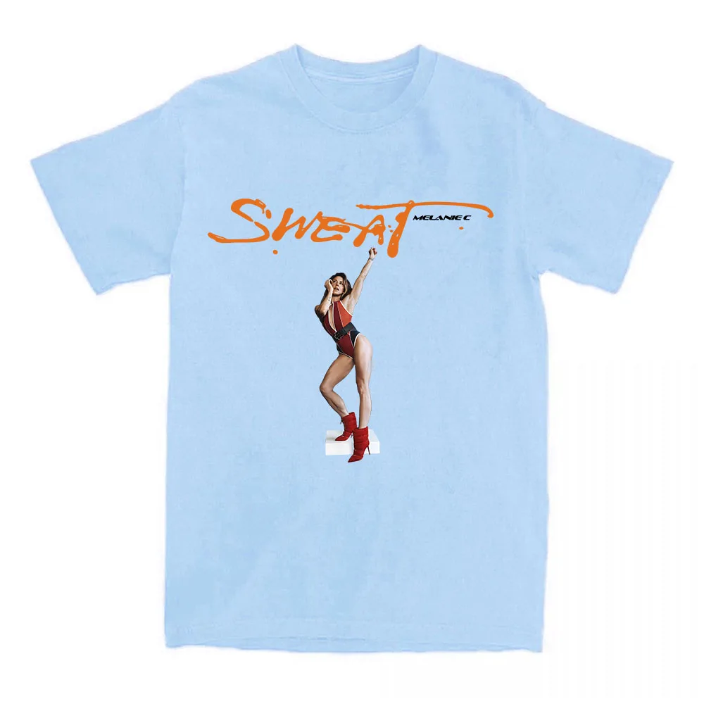 Damska Koszulka Melanie C Album Sweat Nadruk Unisex Streetwear Bawełna Krótki Rękaw Luźna Koszulka Damska Graficzna Odzież