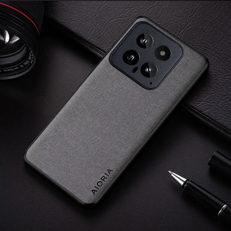 Case For Xiaomi 14 Ultra Pro funda lightweight durable textile leather cover for xiaomi 14 case coque