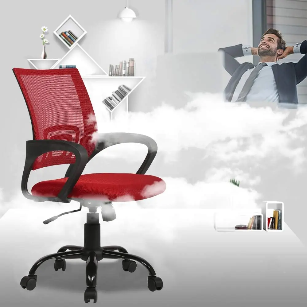 Mesh Computer Back Support Modern Executive Adjustable Rolling Swivel Chair for Home Office