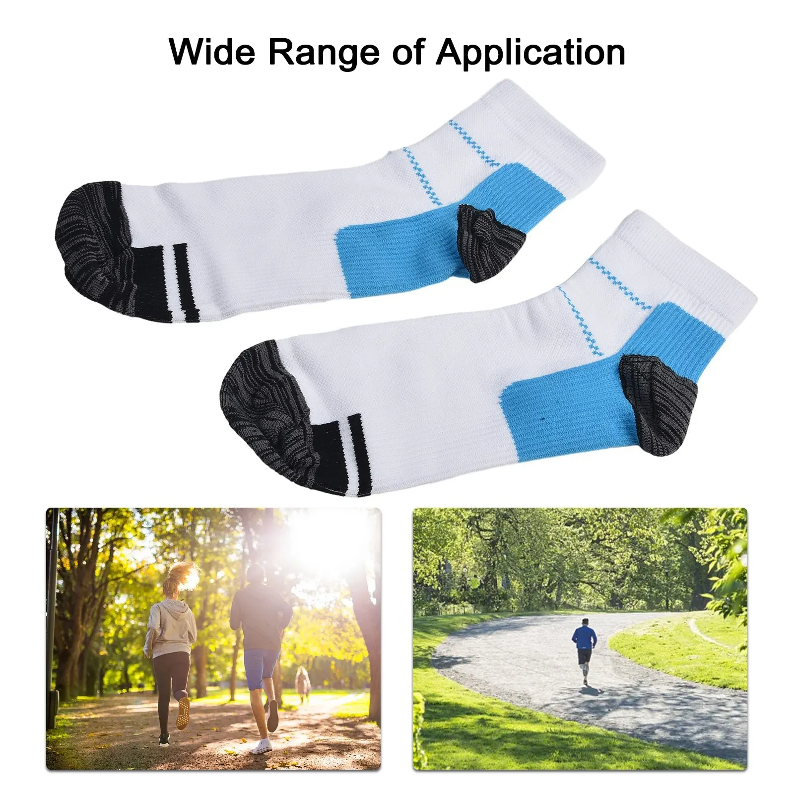 Chaussettes de compression des pieds respirantes pour sports de plein air, chaussettes de fitness, chaussettes de sport courtes, SAP Gonflement saillant
