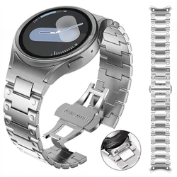 Stainless Steel Strap for Samsung Galaxy Watch 7 6 5 4 44mm 40mm/6 Classic 47mm 43mm Watch 5 Pro 45mm Metal Bracelet Wristband