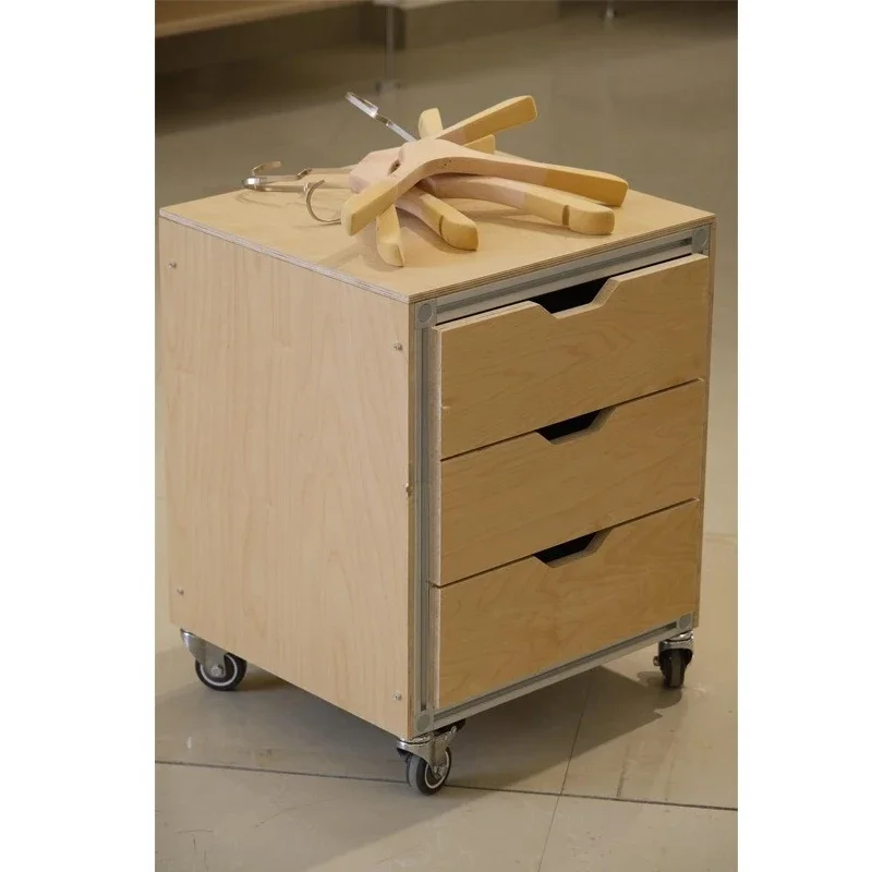 Removable side cabinet simple office sofa side several bedrooms bedside table solid wood drawer cabinet storage cabinet