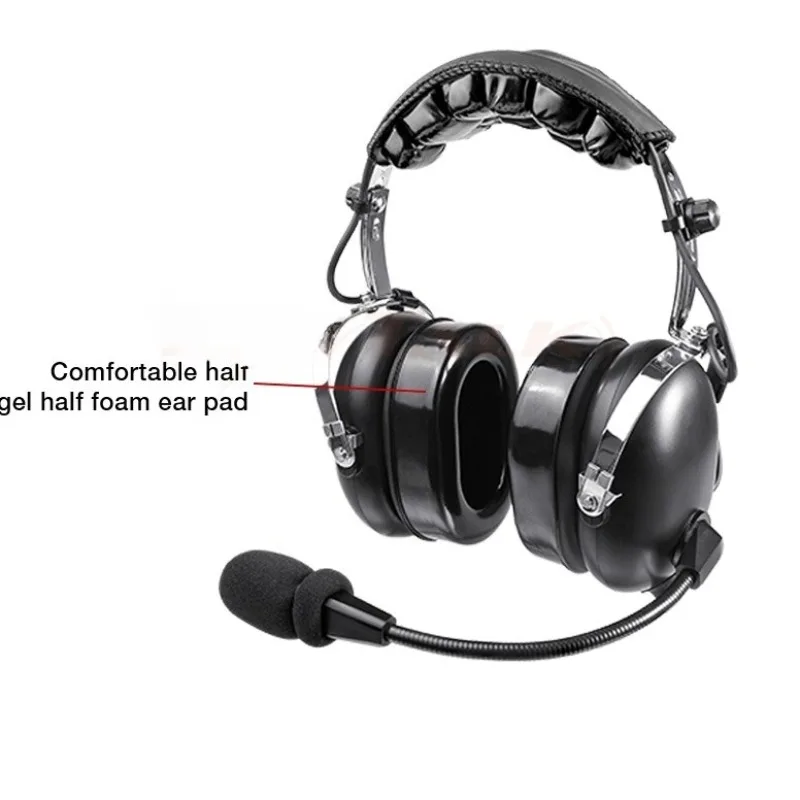 aviation headphones, pilot noise reduction headband, waterproof, certified, suitable for sports