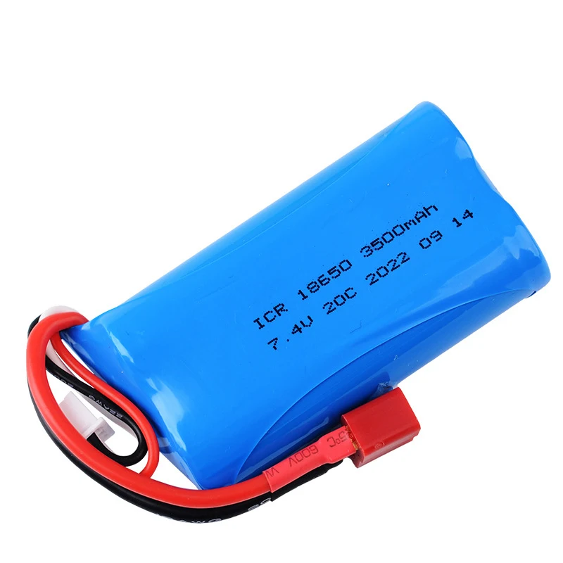 Bateria Li-ion 7.4v, 3500mah, para wpl mn99s u12a s033g q1 h101 wltoys 144001 a959-b 12428 a979-b rc barcos, carros e barcos