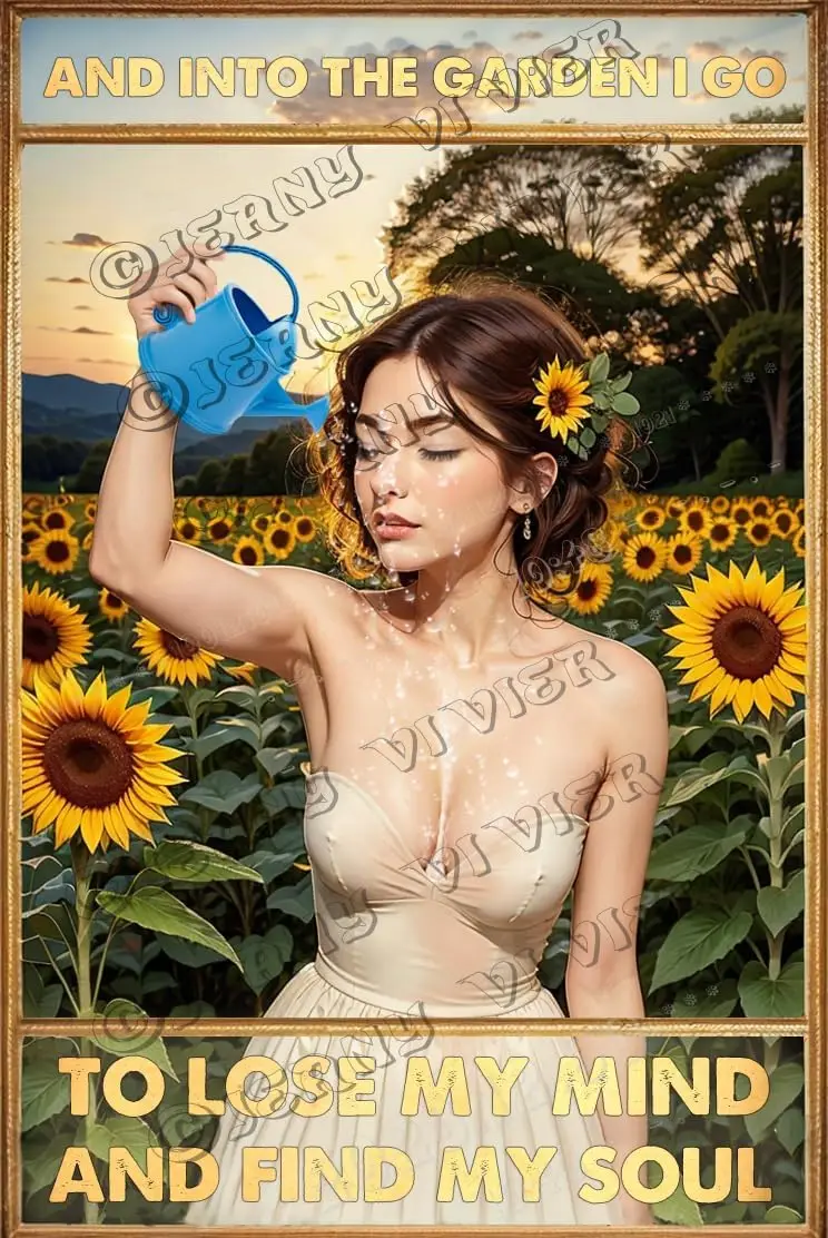 And Into The Garden I Go To Lose My Mind And Find My Soul Aluminum Sign Into The Garden I Go Metal Sign Hippie Wall Decor S sign