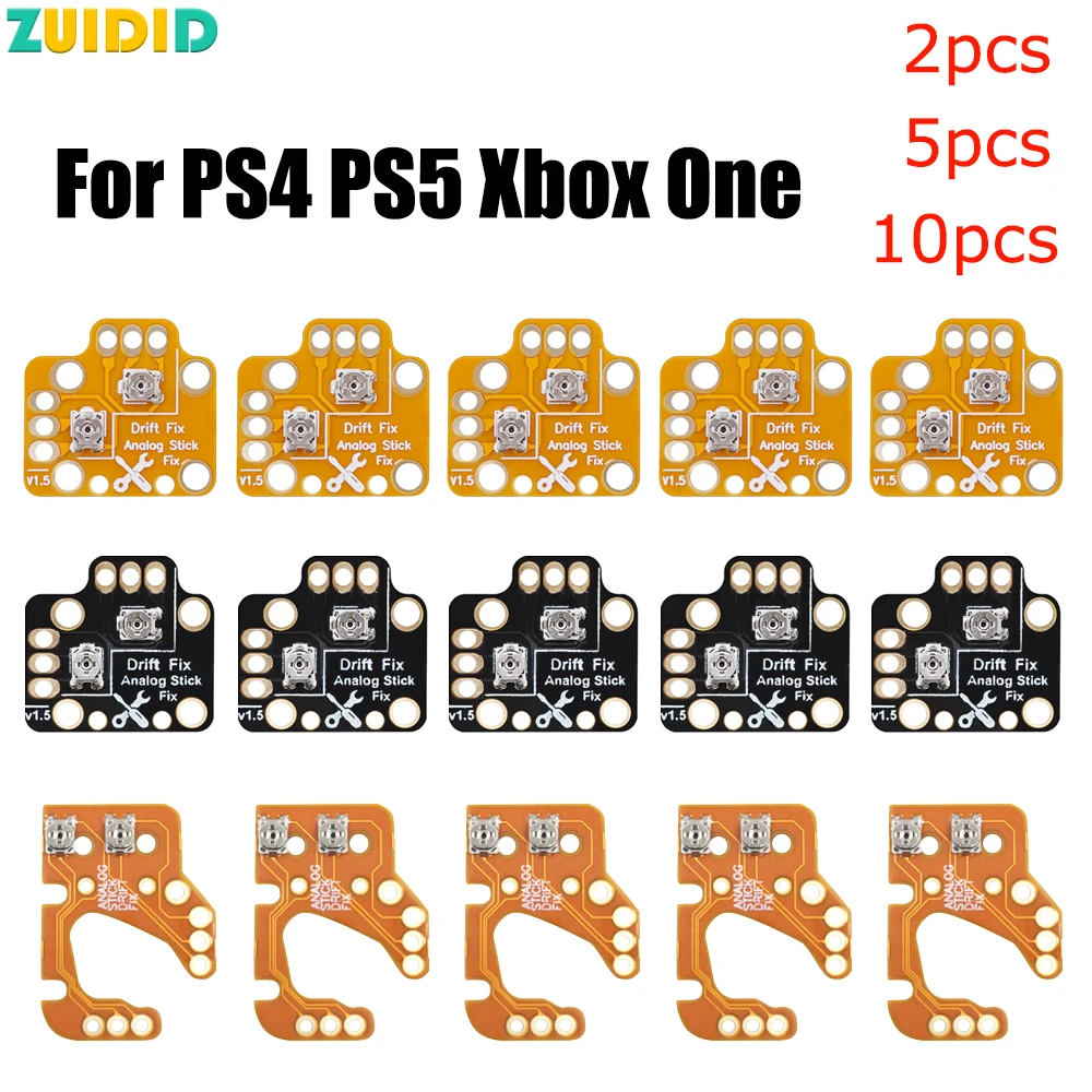 2-10PCS Universal Gamepad Joystick Drift Repair Board Controller Analog Thumb Stick Drift Fix Mod for PS4 PS5 Xbox One Board