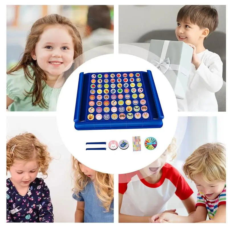 Kids Board Matching Chess Double-Player Board Chess Game For Kids Kindergarten Gathering Activity Kids Matching Game For Strateg