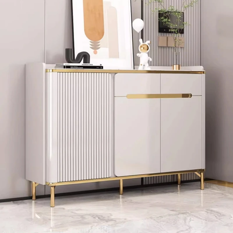 

Light Luxury Rock Plate Countertop Shoe Cabinet Shoe Rack Shoes Organizer Shoerack Living Room Cabinets Home Furniture Cabinets