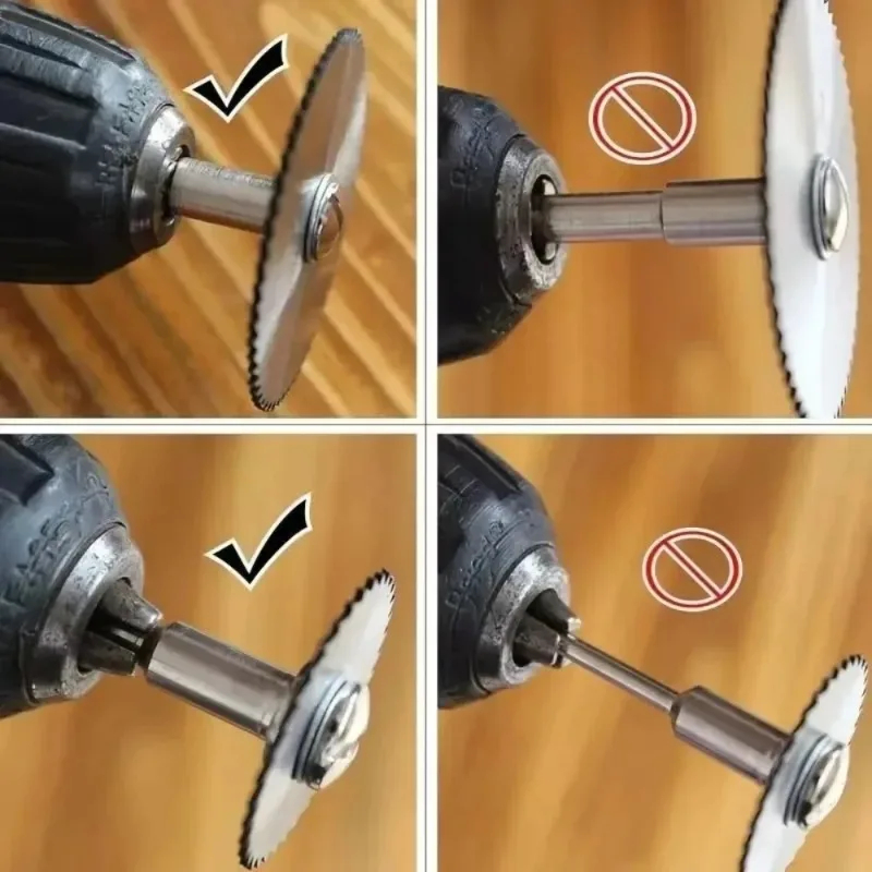 7 個 HSS 丸鋸刃ロータリーツール金属カッター用電動工具セット木材切断ディスクドリルマンドレルカットオフ