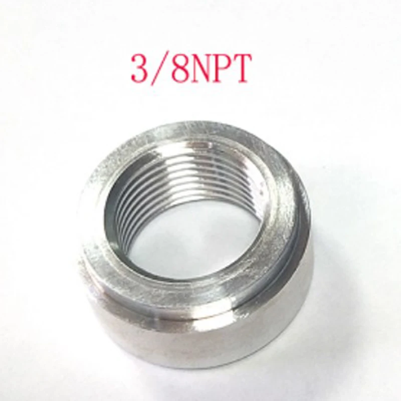 3/8 NPT ALUMINUM FEMALE WELD ON / WELD IN FLANGE FITTING BUNG, 3/8\